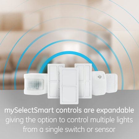 Ge GE mySelectSmart Lighting Control, Wireless Remote, 1 Polarized Outlet, Indoor 36523